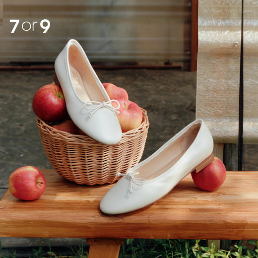 7or9春款玛丽珍蝴蝶结单鞋香草可露丽 商品图0