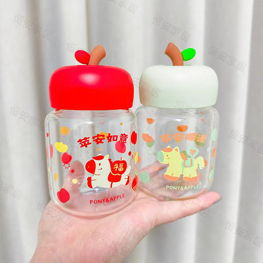 积分兑-300ml好运苹果胖胖杯玻璃杯-纪念日百货门店同款169495192 商品图1