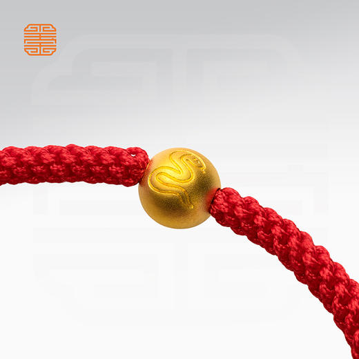 玺匠金铺《十二生肖福运金珠》足金9999 黄金手链 马年生日礼物 商品图3