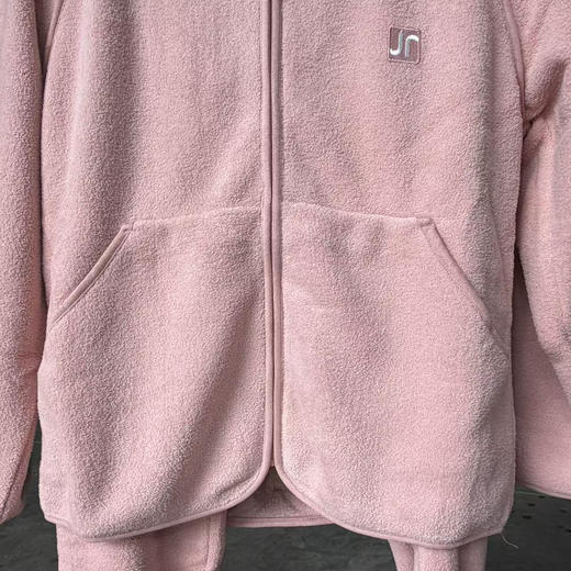 女士连帽休闲睡衣套装果粒绒保暖可外穿家居服套装【24R41462】 商品图3