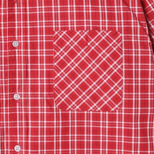 2209SDSA男装2026新款高贵轻奢美式复古撞色格纹格子长袖衬衫百搭衬衣 商品图3