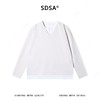 SDSA男装2026新款轻奢韩版简约撞色拼接假两件圆领长袖T恤百搭 商品缩略图5