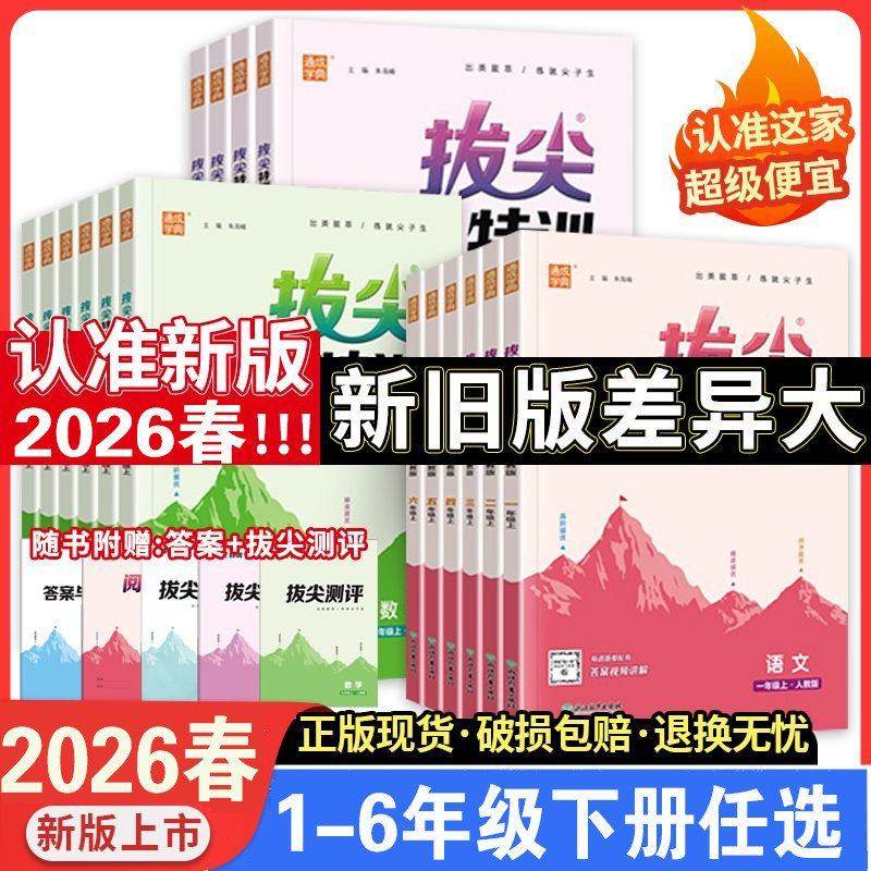 2026春小学拔尖特训下册人教版提优训练