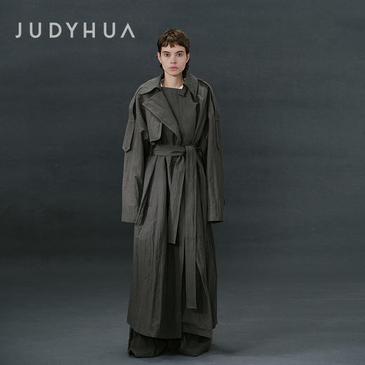 JUDYHUA 荒原系列长款风衣外套 商品图0