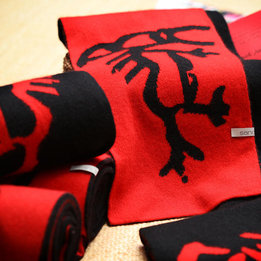 生肖系列羊绒围巾 SJPS1130N 商品图4