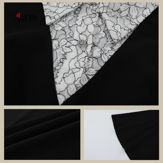 司歌假两件翻领收腰长袖连衣裙中长裙A921206X 商品图2