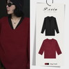 PanYiXiu/潘依绣【新年音乐会】慵懒氛围感V领折袖针织毛衣 L2537 商品缩略图0