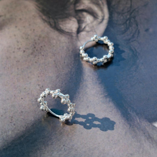 【R24026-s】alodia.co 莫奈四照小花珠珠戒指耳环 925银珠长期主义百搭简约小众高级感RJ136 商品图10