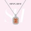 ShiningHouse[培育] 粉钻系列 18k金钻石项链 粉钻 雷迪恩形1克拉钻人工真钻人造钻石K金项链可调节时尚钻石项链悦己送礼臻选【此商品不支持7天无理由退货退款】预计3日发货 商品缩略图0