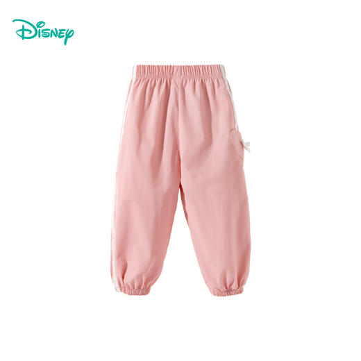 迪士尼（Disney）女童束脚长裤甜美粉色蝴蝶结爱心休闲运动束脚裤2026春季新款裤子 商品图5