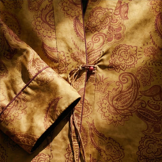【咕咕同款】NANSONGSILK/NS新中式香云纱国风复古立领长袖外套M1D536112Y南宋 商品图11