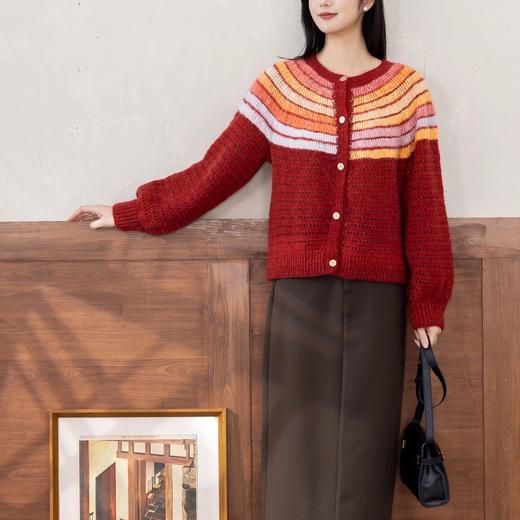 苏苏姐家山川钩针育克开衫手工diy钩针编织上衣外套毛线团材料包 商品图3