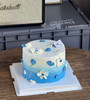 蓝色裱花蛋糕C款 商品缩略图1