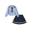 迪士尼童装女童套装兔子警官2026学院风长袖衬衣儿童短裙两件套 商品缩略图4