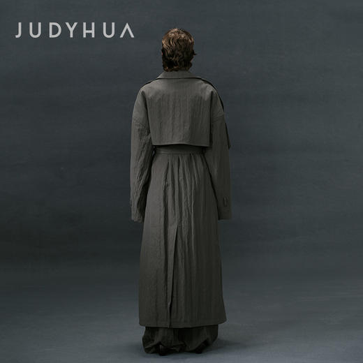 JUDYHUA 荒原系列长款风衣外套 商品图3