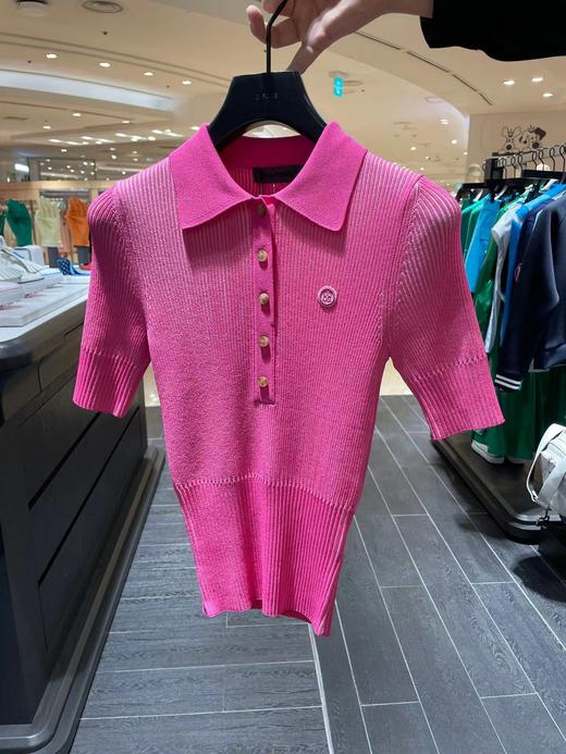 G4家春夏女士针织短袖POLO衫,十分显白出挑！高弹性即使腰部有小肉肉也WAN美遮住！W222076 商品图0