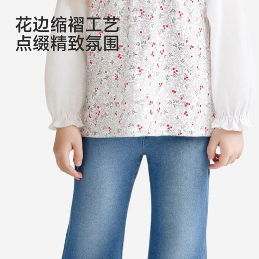 【商场同款】英氏儿童衣服女童衬衣春夏莱赛尔透气上衣可爱百搭 商品图2