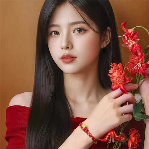 【新品首发】盛世风华足金生肖马六合转运珠 一物多戴MEMORA诗普琳HP933301 商品图1