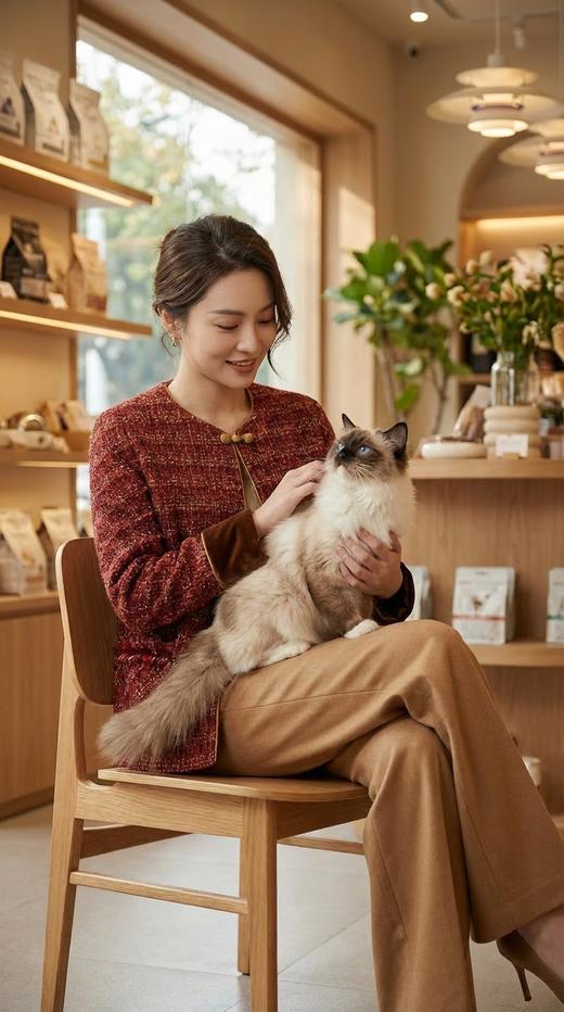 袖口撞色圆领盘扣优雅小香外套 商品图3