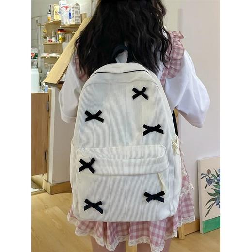 日系ins书包女生高颜值大学生简约小众百搭背包女韩系高中双肩包 商品图1