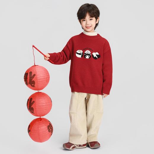 男童加厚毛衣款2025秋冬新款儿童男孩加厚套头针织衫毛线衣冬装 商品图2