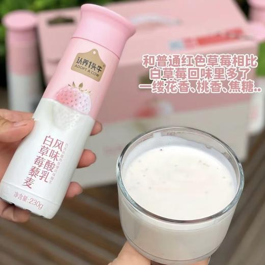 认养1头牛 白草莓藜麦风味酸奶 商品图1