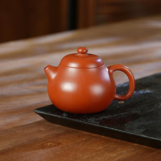 蔡志君/原矿大红袍朱泥宜兴紫砂茶壶紫砂壶功夫茶泡茶壶朱泥紫砂茶具 商品图4