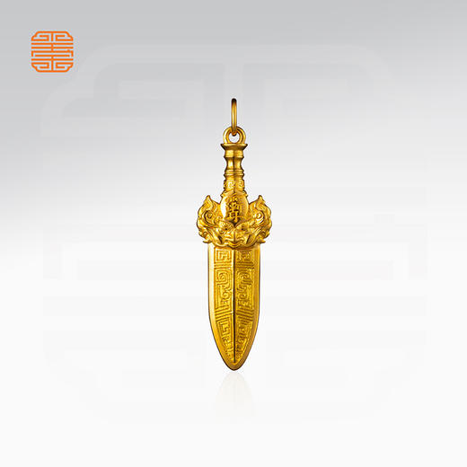 玺匠金铺《金锋纳福》足金9999 黄金吊坠项链生日礼物 商品图1