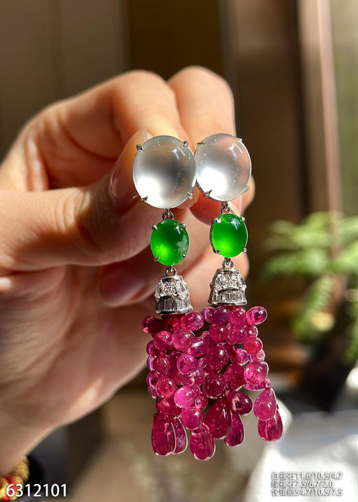 6312101，蛋面耳坠。具体价格微信咨询 商品图3