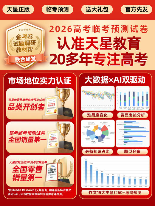 【预售2026年5月1日发货】2026高考临考预测试卷 新高考临考预测试卷冲刺猜题金考卷真题套卷高考卷数学语文英语摸底卷子综合模拟试题押题密卷仿真资料浙江 商品图2