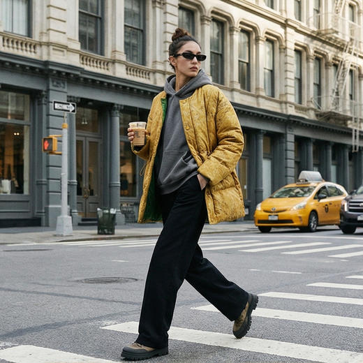 NANSONGSILK/NS新中式双面穿带标带溯源码匈牙利霍尔多巴吉95白鹅绒M1D547146S南宋 商品图1