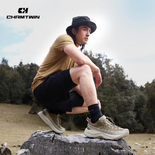 Chamtwin运动鞋男防撞耐磨旅游鞋男款越野缓震防滑户外登山徒步鞋CHX953011 商品图3