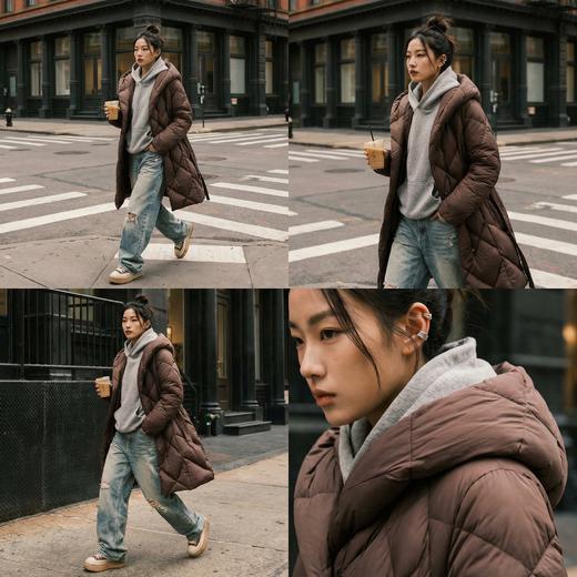 NANSONGSILK/NS鹅绒服时尚保暖冬季短款鹅绒服547083南宋 商品图1