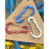 CryingCenter 错位异形三色登山扣 锌合金 钥匙扣背包挂扣 商品缩略图0