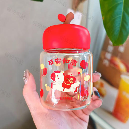 积分兑-300ml好运苹果胖胖杯玻璃杯-纪念日百货门店同款169495192 商品图4