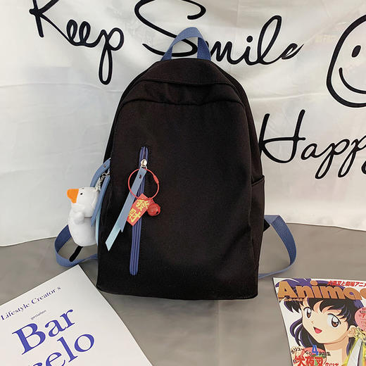 新款书包女夏大学生补课包简约轻便学生包男背包双肩包中小学生开学书包 商品图3