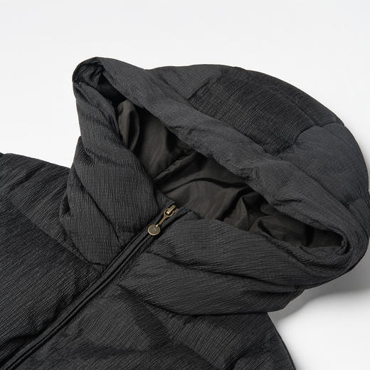 谜底中长款羽绒服女2025秋冬款时尚连帽宽松鸭绒面包服257MY8808 商品图3