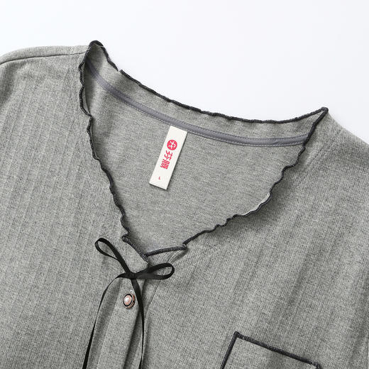 （合作款）芬腾【带胸垫】新款女士春秋季长袖长裤字母家居服套装yc0209015 商品图2