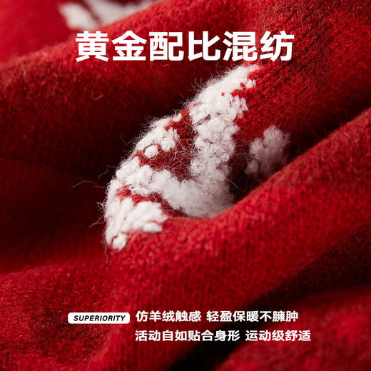 NPC潮牌马上有财新年胶囊针织毛衣线衫毛巾钱纹立体提花NP61SW18 商品图4