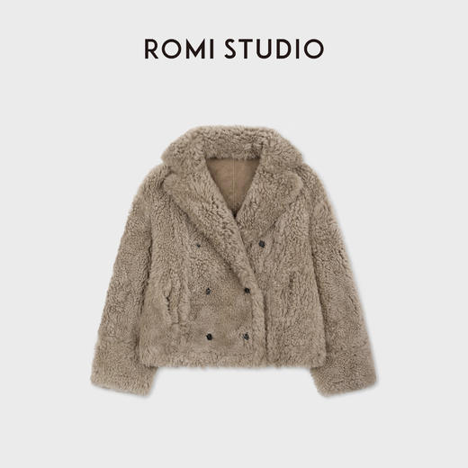 ROMI STUDIO细腻磨砂质感皮毛一体两穿蓬松毛绒面皮草 RWCWWG5132 商品图1