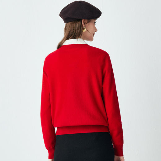 PALUOPO/PL圆领女衫ET255056R/约重208g帕罗 商品图4