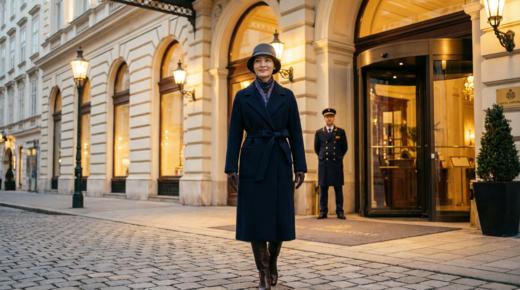 加内门襟珠边精致工艺双面手工腰带长款大衣 商品图9