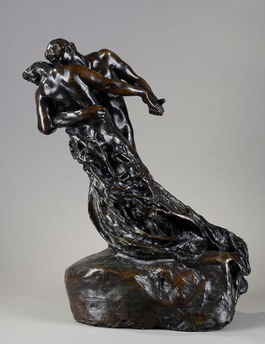 独角鹿西洋古董19世纪法国雕塑家卡米耶·克洛岱尔限量青铜雕塑作品《华尔兹》 商品图0