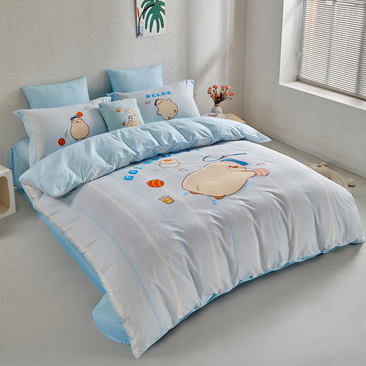 多喜爱 全棉卡通四件套件 Qi可Qi克系列【新疆棉】【7A抗菌】【精美礼盒包装】AB宽边枕袋 商品图6
