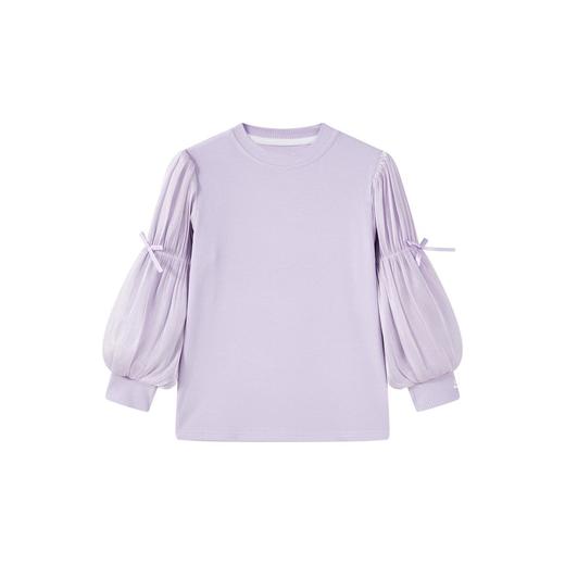 迪士尼童装女童长袖T恤泡泡袖2026新品春装洋气打底衫儿童卫衣 商品图4