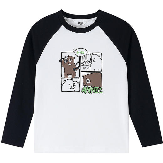 男女童圆领长袖针织衫春季新款安奈儿童装EM611744 商品图8