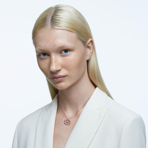 9009656150931 施华洛世奇SWAROVSKI 官方授权CONNEXUS心相莲 项链锁骨链女 镀玫瑰金色 商品图1