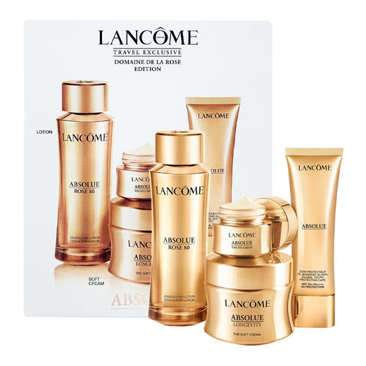【跨境】LANCOME 兰蔻 菁纯卓越赋活四件套（菁纯水150ml+逆龄清爽面霜60ml+菁纯眼霜20ml+菁纯防晒50ml） 商品图0