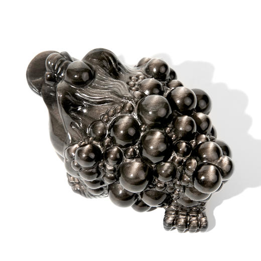 黑曜石金蟾吉祥摆件 商品图1