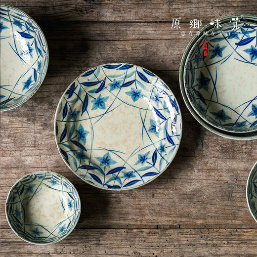 【系列满39元包邮】古伊烧黄泥桔梗日式粗瓷大汤碗/海碗/钵碗/深盘/饭碗/盘子（基地直发-中通快递）| 多种规格，日本进口【合作生产，公平贸易】 商品图8